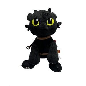 Build a Bear How To Train Your Dragon 16" Toothless‎ Plush With Saddle Toy BAB